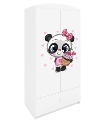 Kocot kids Dětská šatní skříň BABYDREAMS Panda bílá