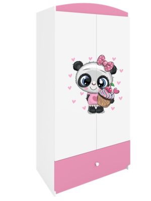 Kocot kids Dětská šatní skříň BABYDREAMS Panda růžová