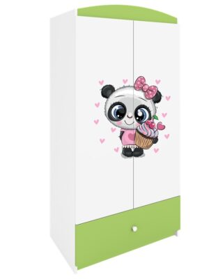 Kocot kids Dětská šatní skříň BABYDREAMS Panda zelená