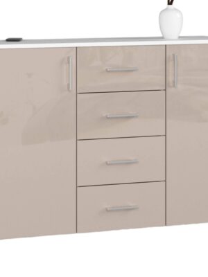 Ak furniture Komoda Kuba 45 110 cm biela/cappuccino