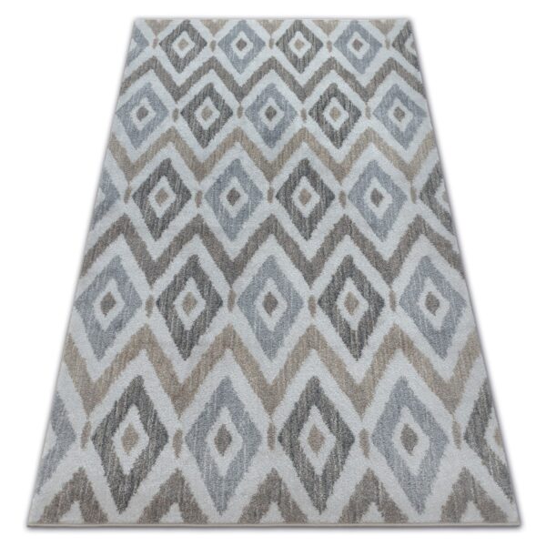 Dywany Lusczow Kusový koberec SOFT ROMBY modro-sivý