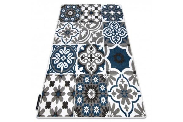 Dywany Lusczow Kusový koberec ALTER Porto kvety modrý