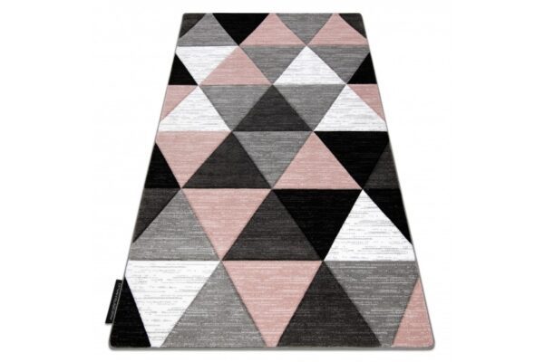Dywany Lusczow Kusový koberec ALTER Rino trojuholníky ružový