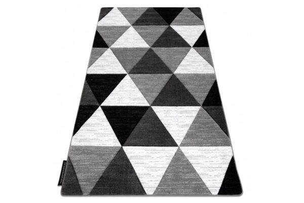 Dywany Lusczow Kusový koberec ALTER Rino trojuholníky sivý