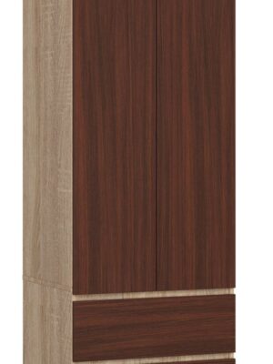 Ak furniture Šatníková skriňa Star 60 cm dub sonoma/wenge