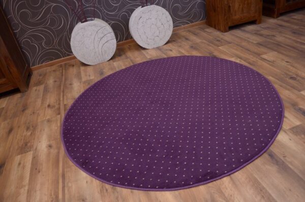 Dywany Lusczow Okrúhly koberec AKTUA Breny fialový