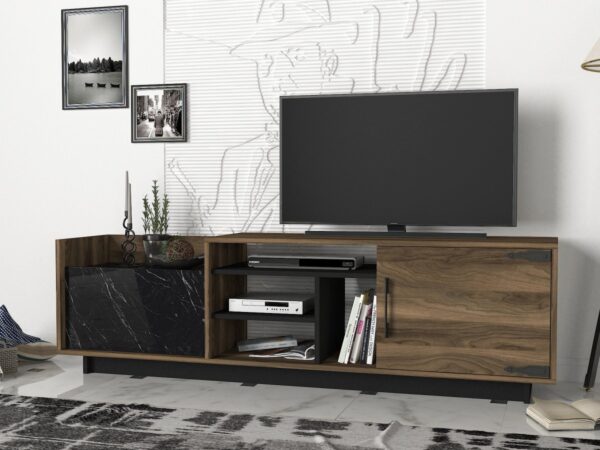 Kalune Design TV stolek SIENTO 180 cm ořech/černý