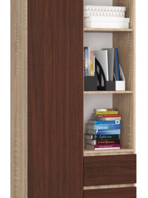 Ak furniture Skriňa Rexa 80 cm dub sonoma/wenge