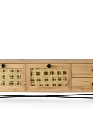 Kalune Design TV stolek HAPSIYAS 180 cm dub/černý