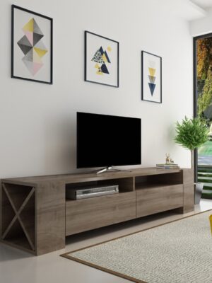 Kalune Design TV stolek SOSRUKO 155 cm ořech