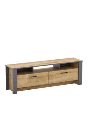 Kalune Design TV stolek MANHATTAN 150 cm dub/šedý