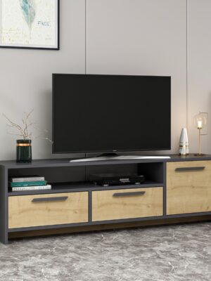 Hanah Home TV stolík Tyson 160 cm dub/antracit