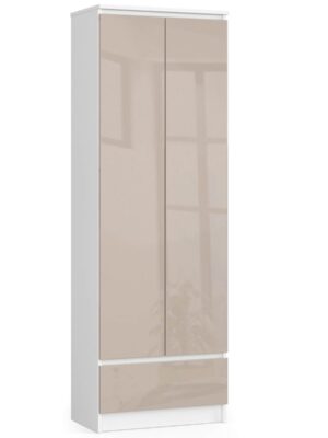 Ak furniture Skriňa Rexa 60 cm biela/cappuccino