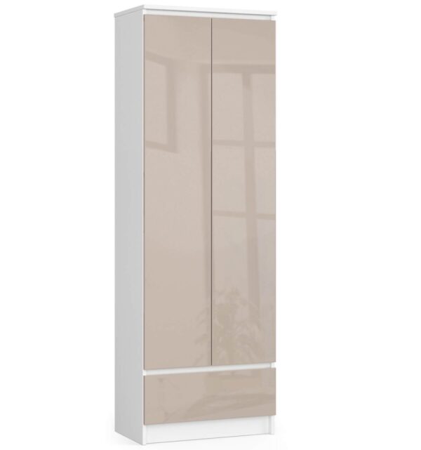 Ak furniture Skriňa Rexa 60 cm biela/cappuccino