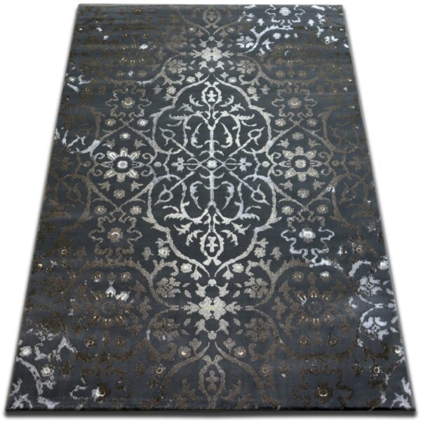 Dywany Lusczow Kusový koberec VOGUE 584 tmavo sivý