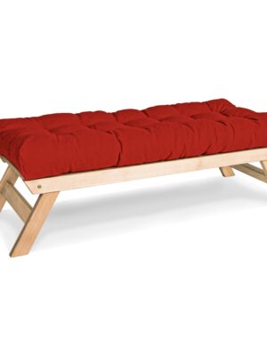 MarLiving Lavice BREEZIO 02 140 cm z masivu/červená