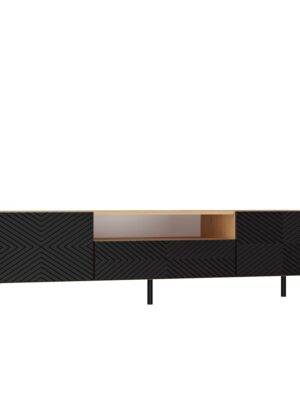 TP Living TV stolík KAMA 160 cm dub artisan/čierny II