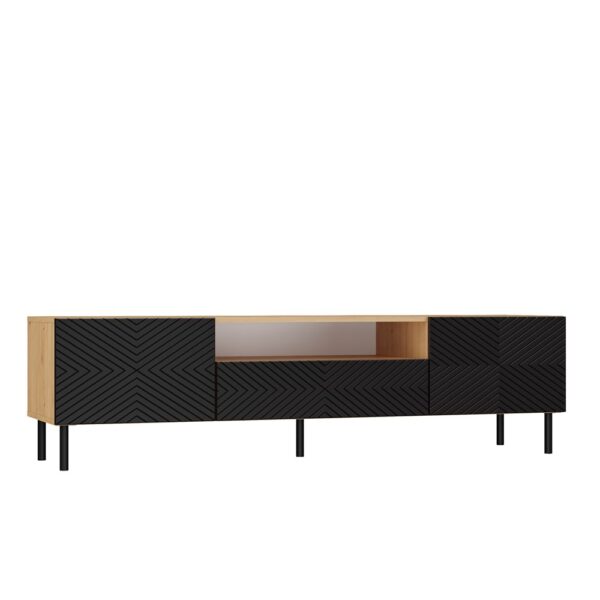 TP Living TV stolík KAMA 160 cm dub artisan/čierny II