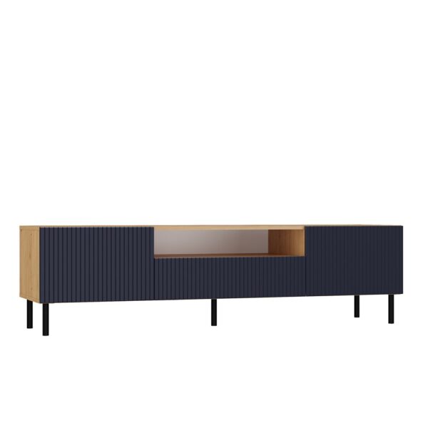 TP Living TV stolík KAMA 160 cm dub artisan/modrý