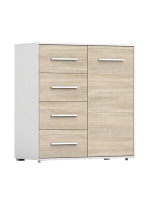 Idzczak Meble Komoda FRIDA MINI 01 90 cm dub sonoma/biela