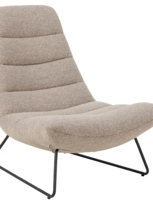 Actona Designové lounge křeslo Milford II boucle béžové