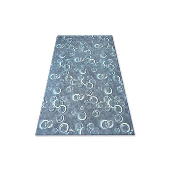 Dywany Lusczow Kusový koberec DROPS Bubbles sivo-modrý