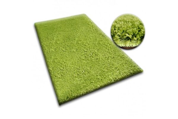 Dywany Lusczow Kusový koberec SHAGGY Izebelie 5 cm zelený